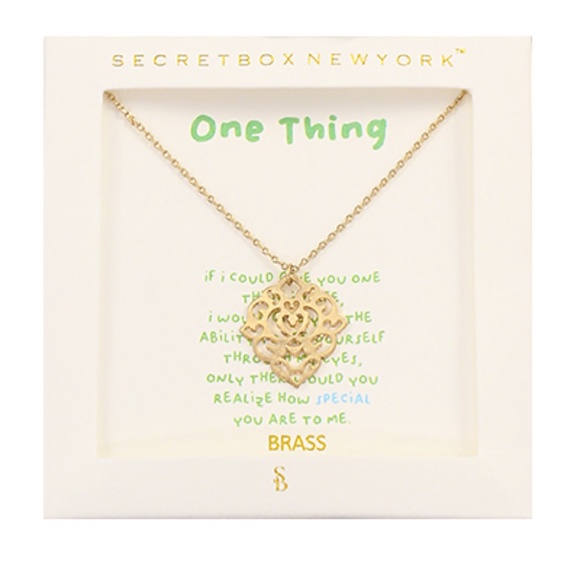 Filigree Geometricl Necklace - Picture 1 of 2